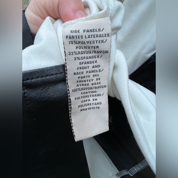 ECI New York Women’s Dress With Faux Leather Strip Down Center in Front and Back - Picture 5 of 6